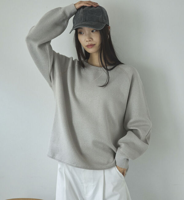 Doux archives「ラメ混スウェットライクニット」|ニット・セーター|