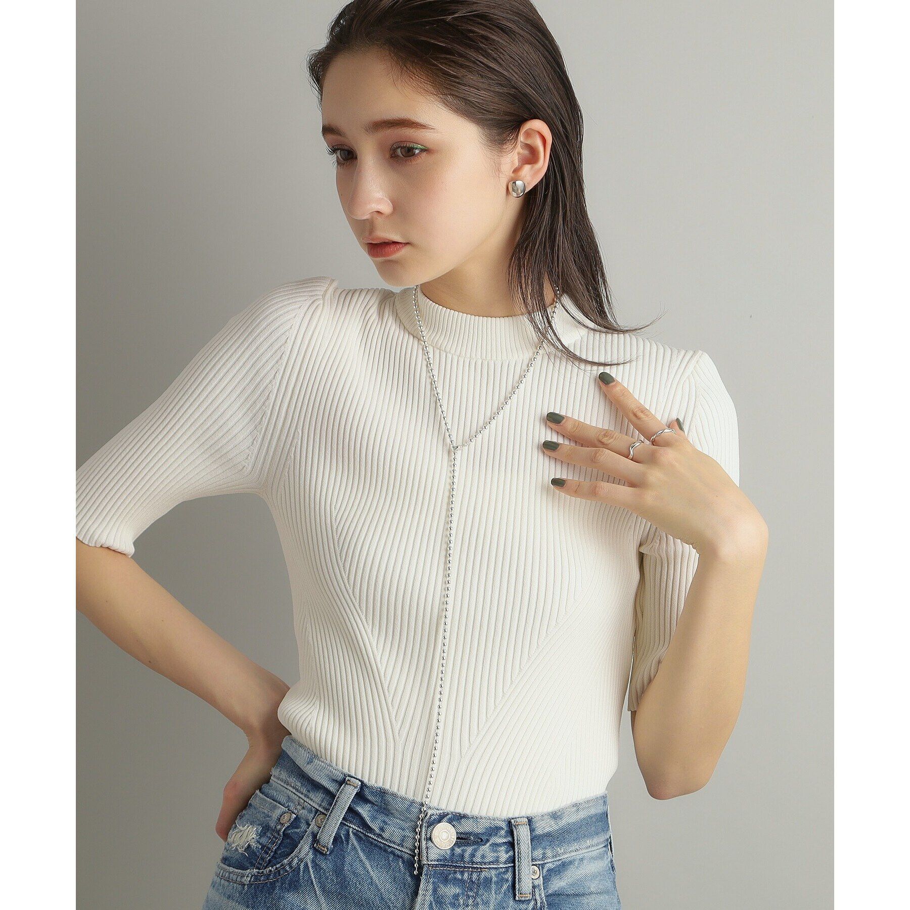 COCOSHNIK ONKITSCH「シルバー ニュアンスリング ウェーブ」|リング|