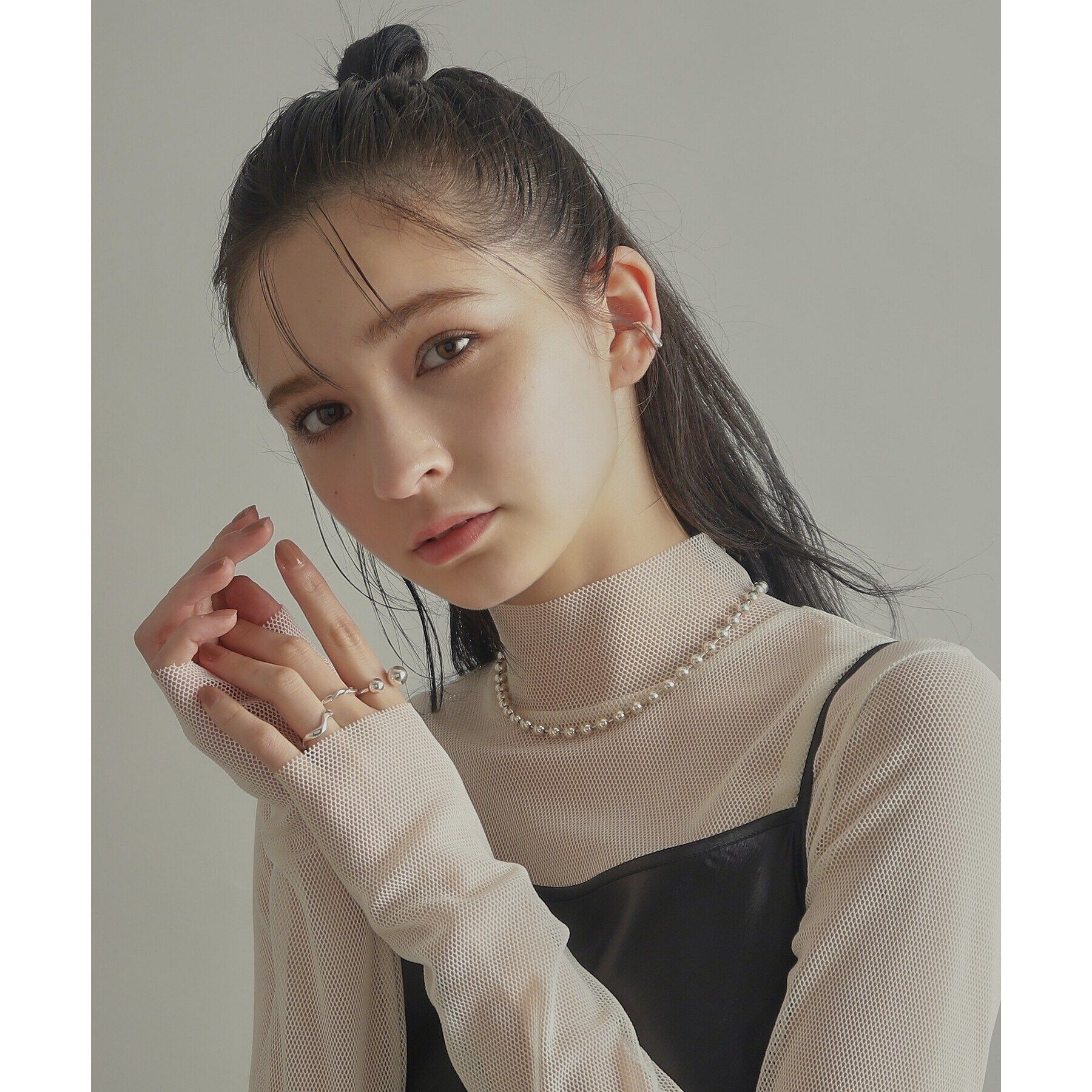 COCOSHNIK ONKITSCH「シルバー ニュアンスリング ウェーブ」|リング|