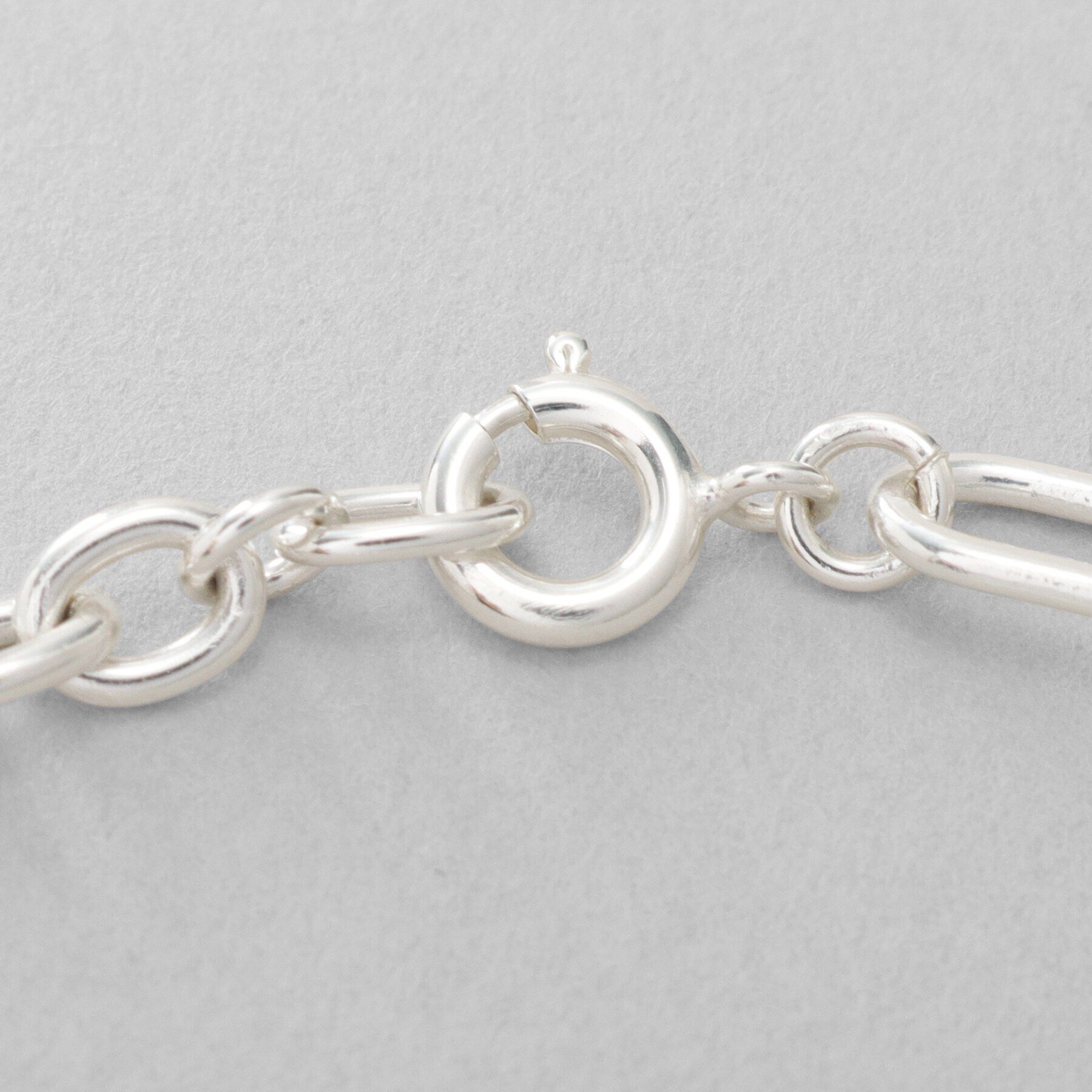 COCOSHNIK ONKITSCH「シルバー ハンギングミックスケーブルチェーン ブレスレット」|ブレスレット・バングル|