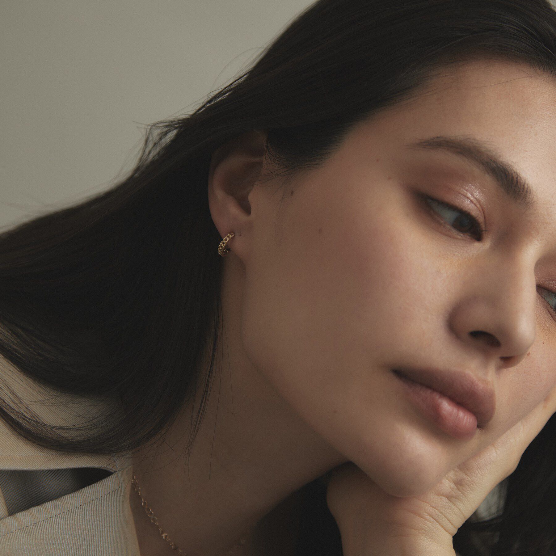 COCOSHNIK「K10キヘイワンタッチ イヤリング」|イヤリング|