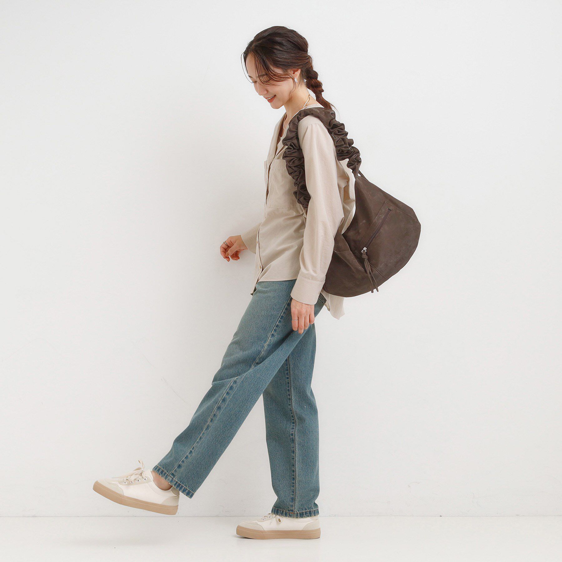 SHOO･LA･RUE「ハンドルフリルショルダーバッグ」|ショルダー・メッセンジャー|