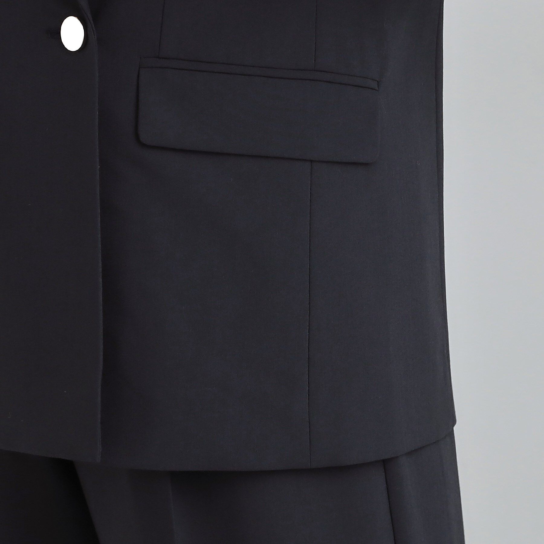 SHOO･LA･RUE「【セットアップ可/S-LL/洗濯機可】サッと軽やかに羽織りやすい ダブルブレストジャケット」|テーラードジャケット|