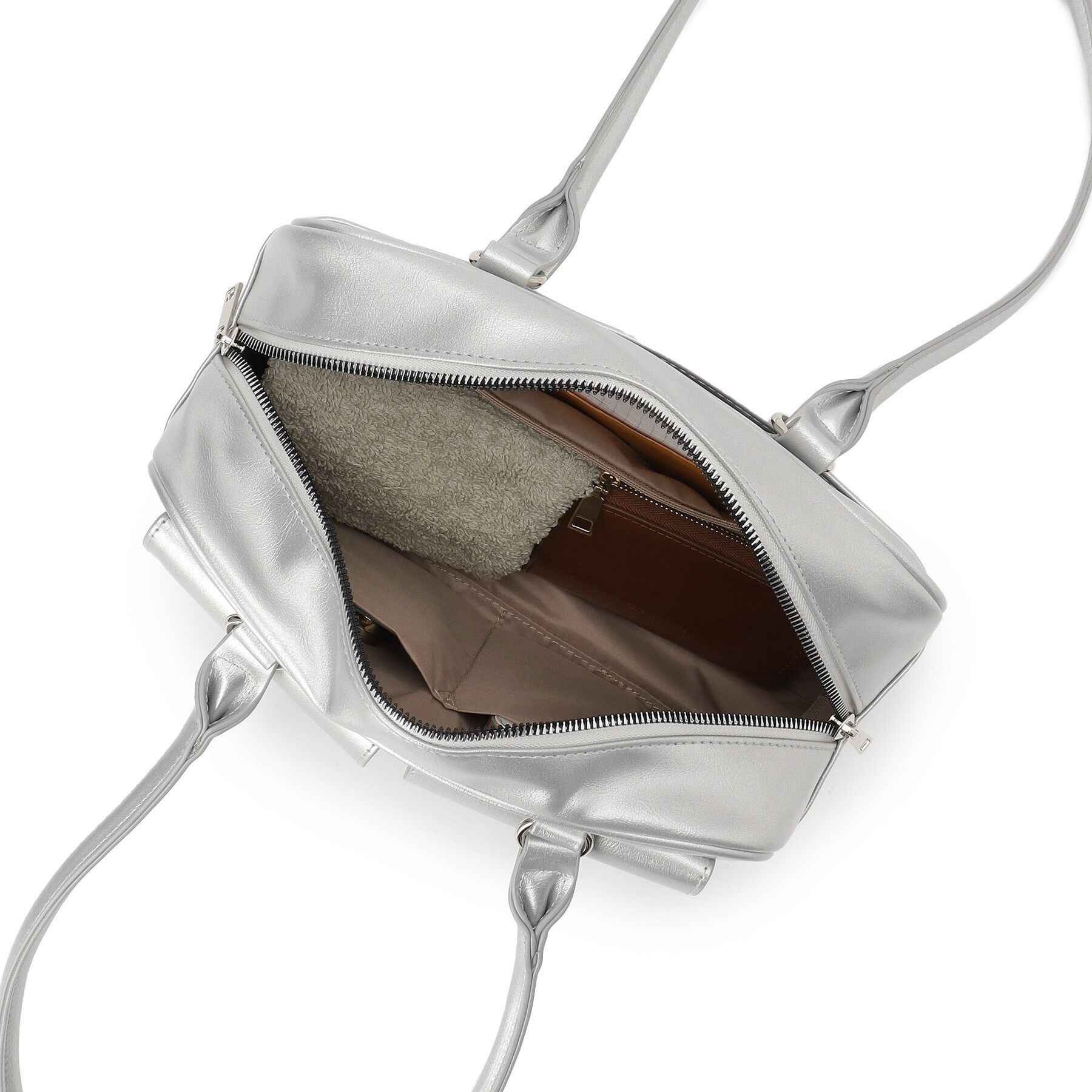 SHOO･LA･RUE「フラップポケット横長ボストンバッグ」|ボストンバッグ|