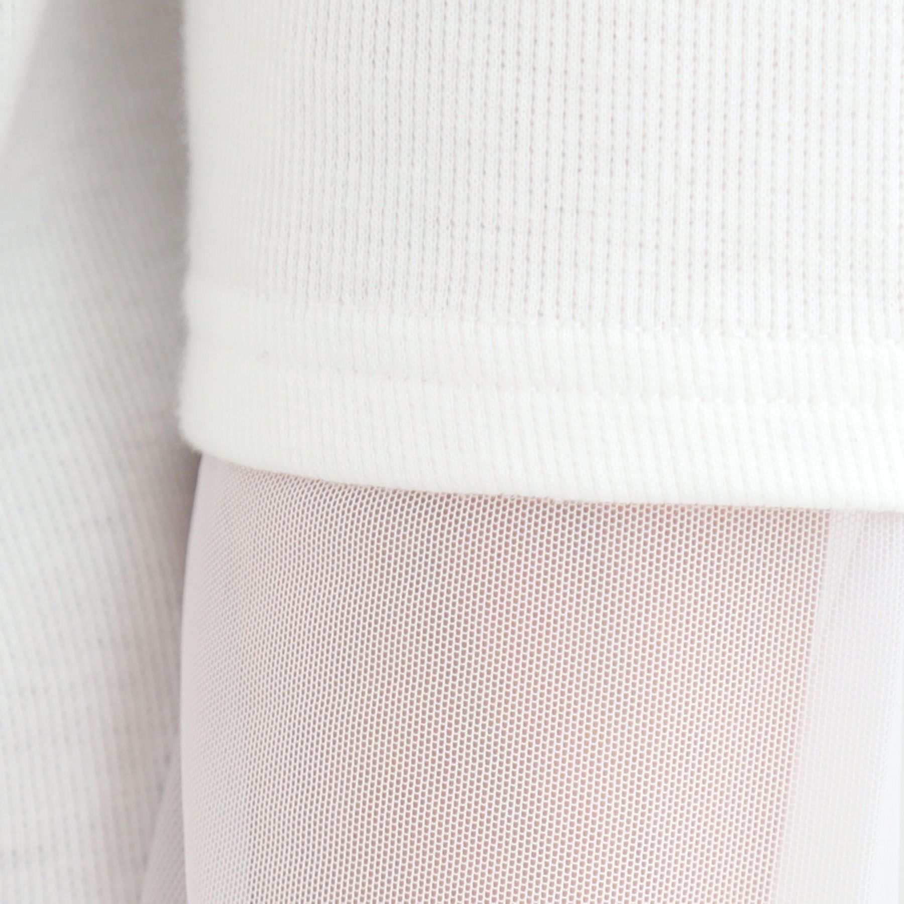 SHOO･LA･RUE「【S-LL】レイヤードスタイルに チュール切替ロンT」|Tシャツ・カットソー|