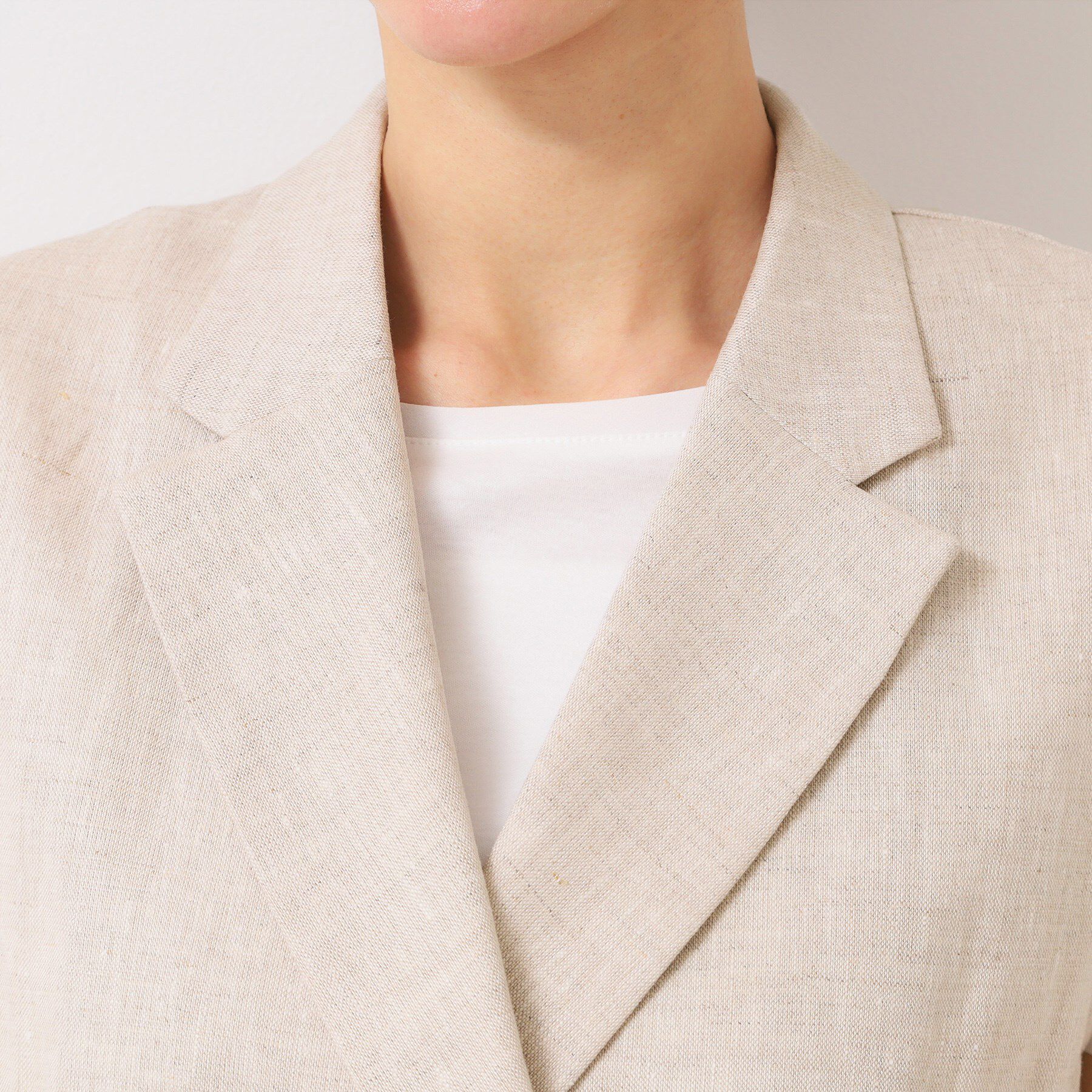 Dessin「【セットアップ可能・洗える】リネンスリーブレスジャケット」|ベスト・ジレ|