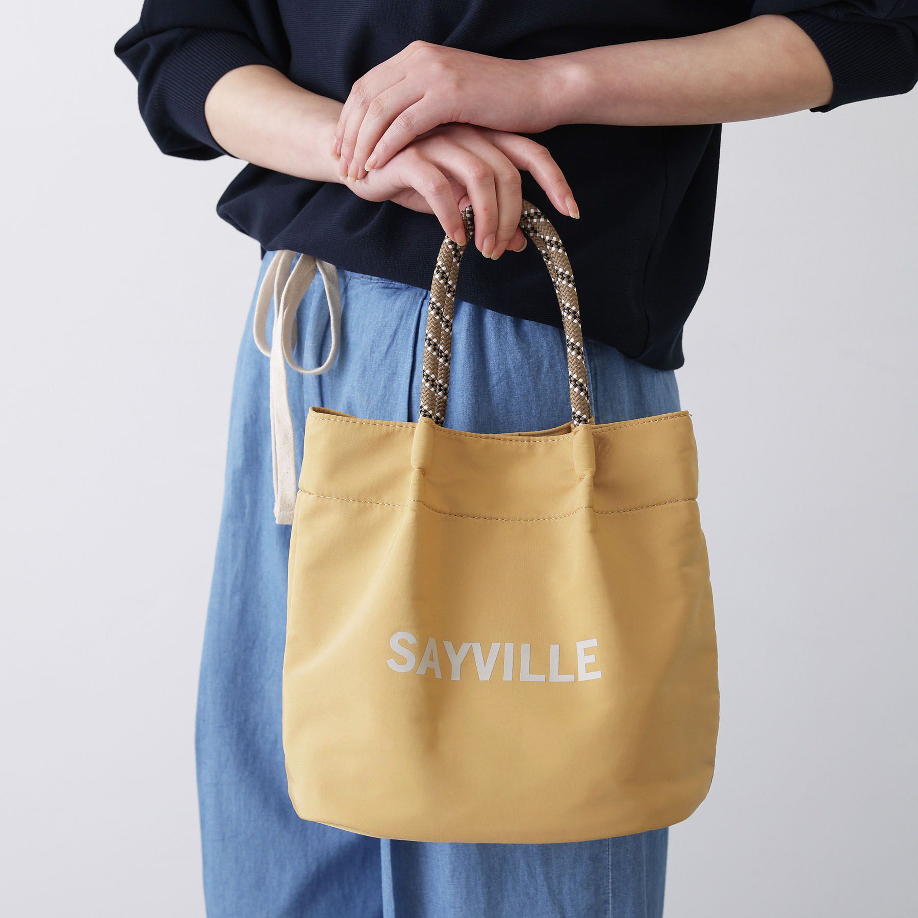 Dessin「【2WAY/軽量】コードハンドルミニトート」|トートバッグ|イエロー(031)