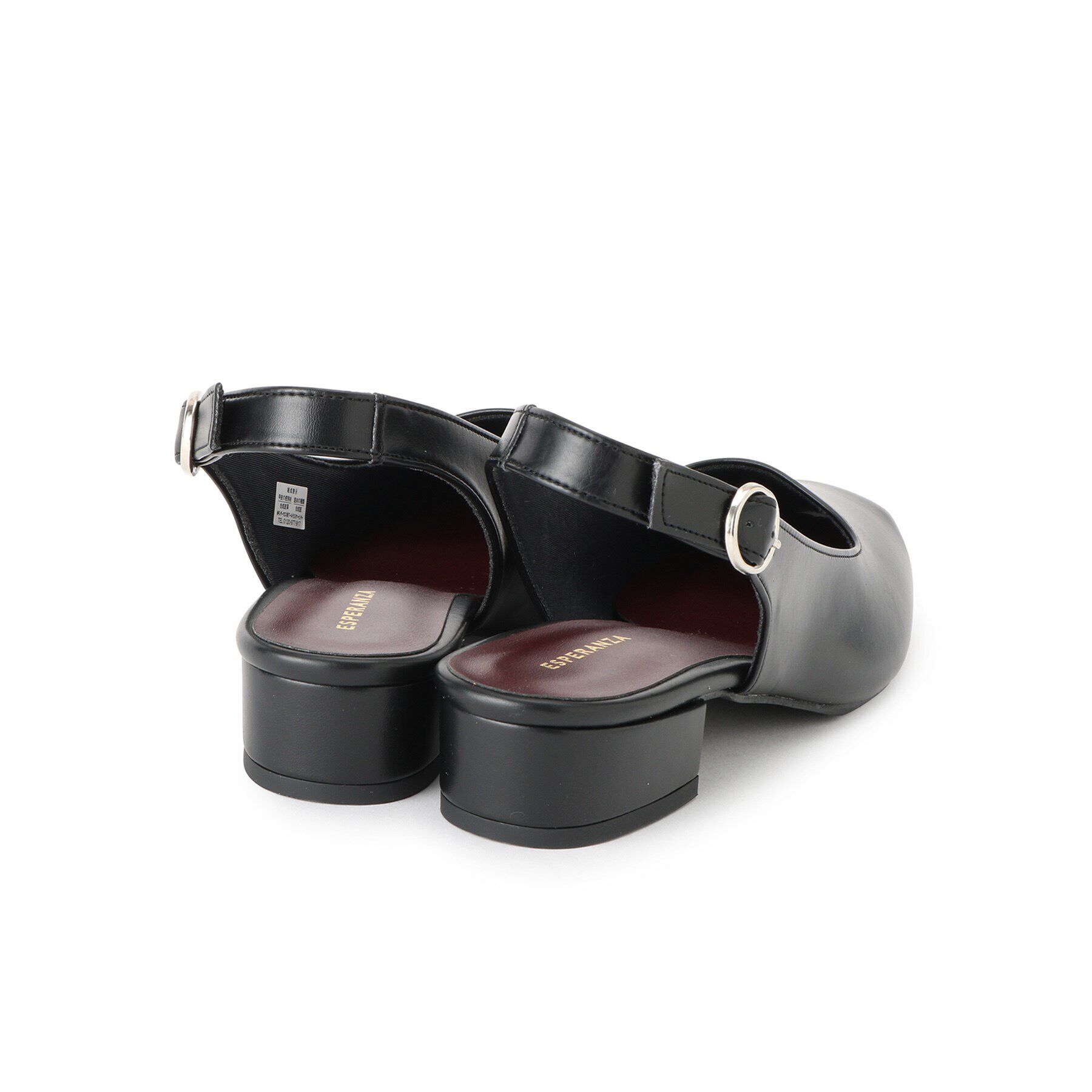ESPERANZA「ソフトスクエアバックストラップフラットパンプス」|パンプス|