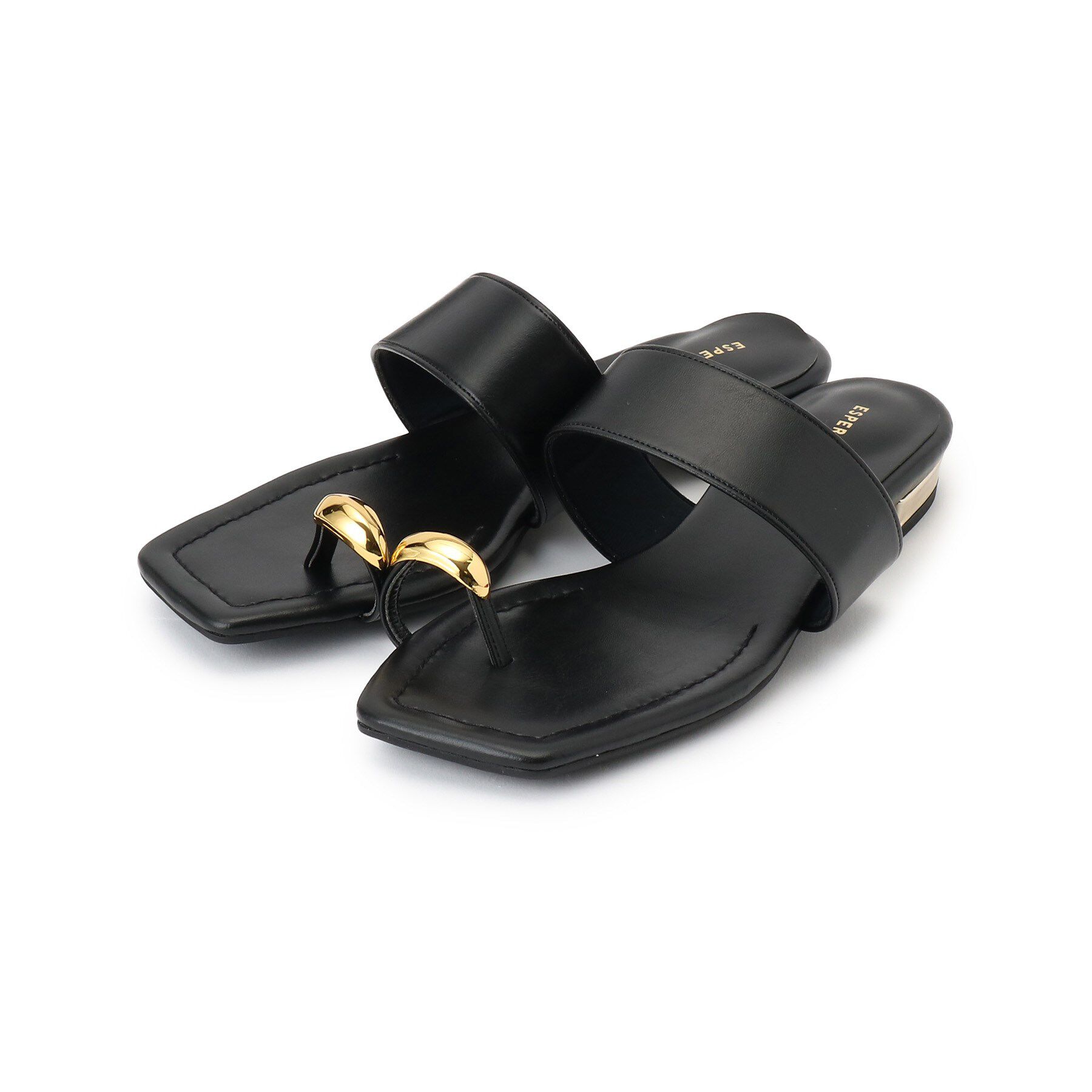 ESPERANZA「ゴールドリングトングフラットサンダル」|サンダル|