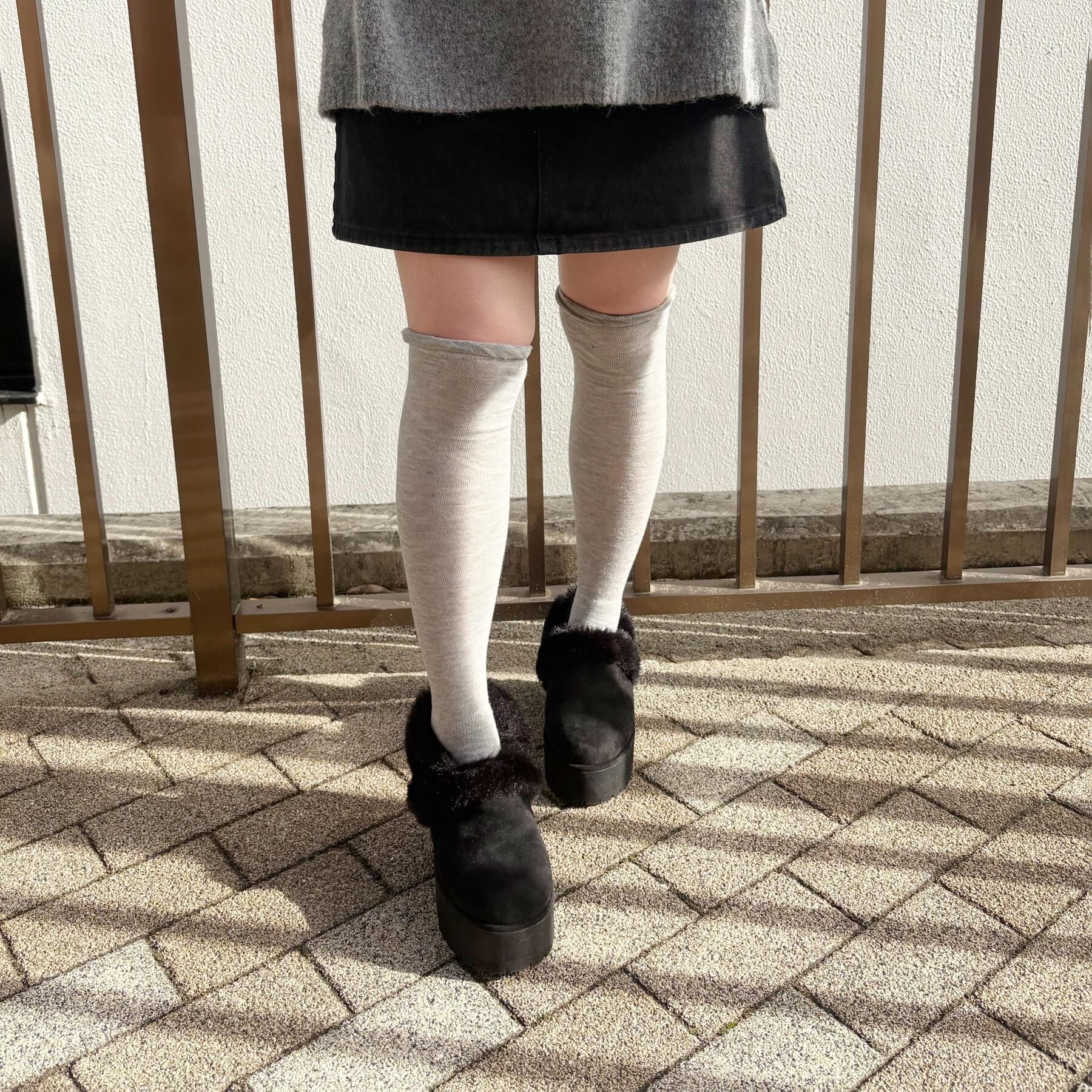 ESPERANZA「厚底2WAYフェイクムートンサボ」|ショートブーツ|