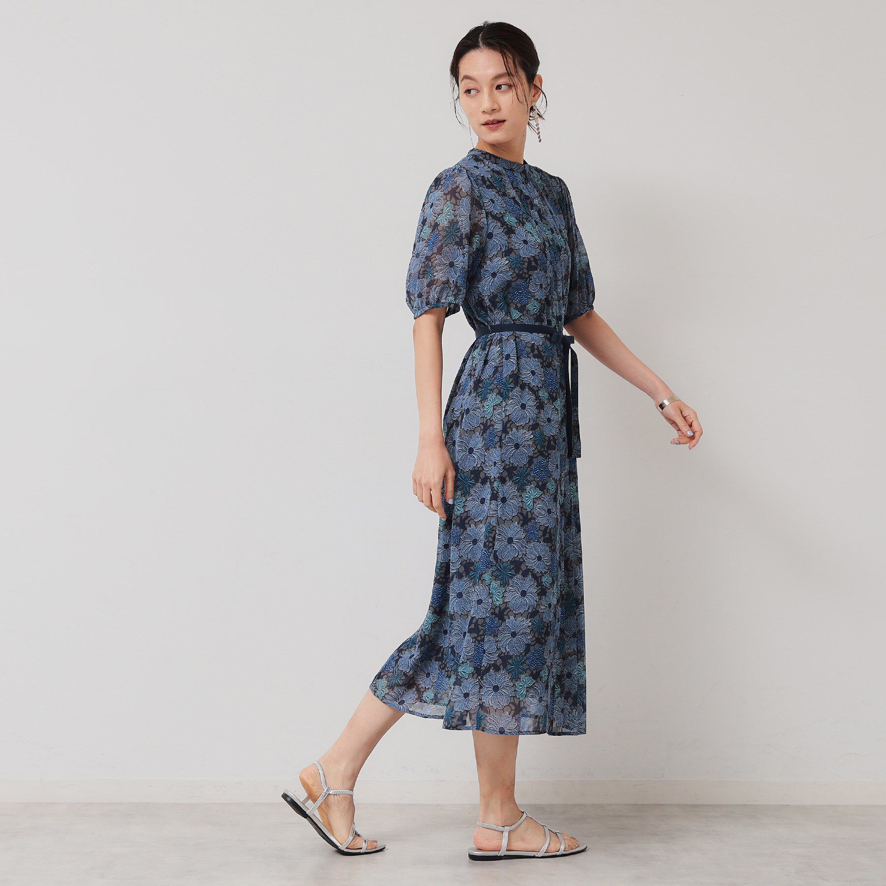 SunaUna「【完売間近／&yours project】レース柄プリーツワンピース」|ワンピース|