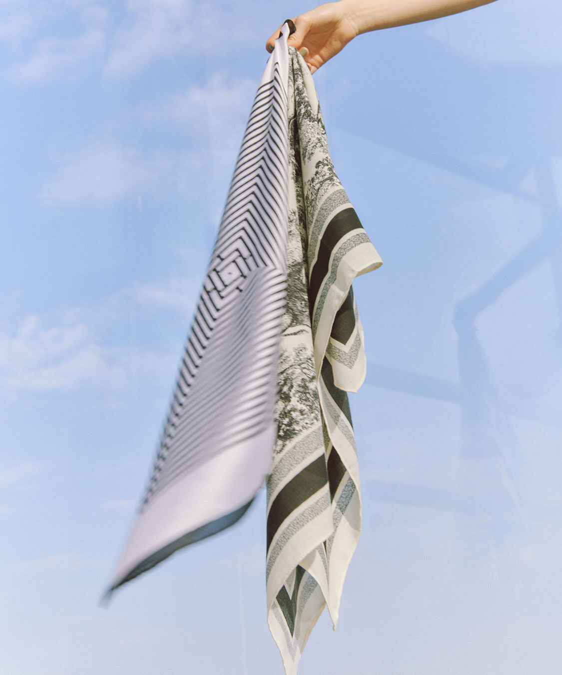 COCO DEAL「ラインスカーフ」|バンダナ・スカーフ|