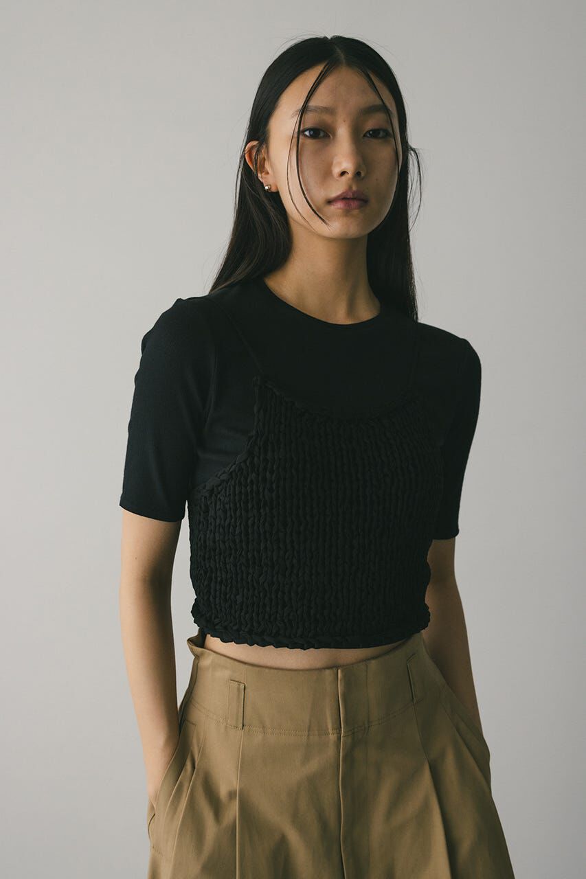 STYLEMIXER「ハーフスリーブT」|Tシャツ・カットソー|BLK