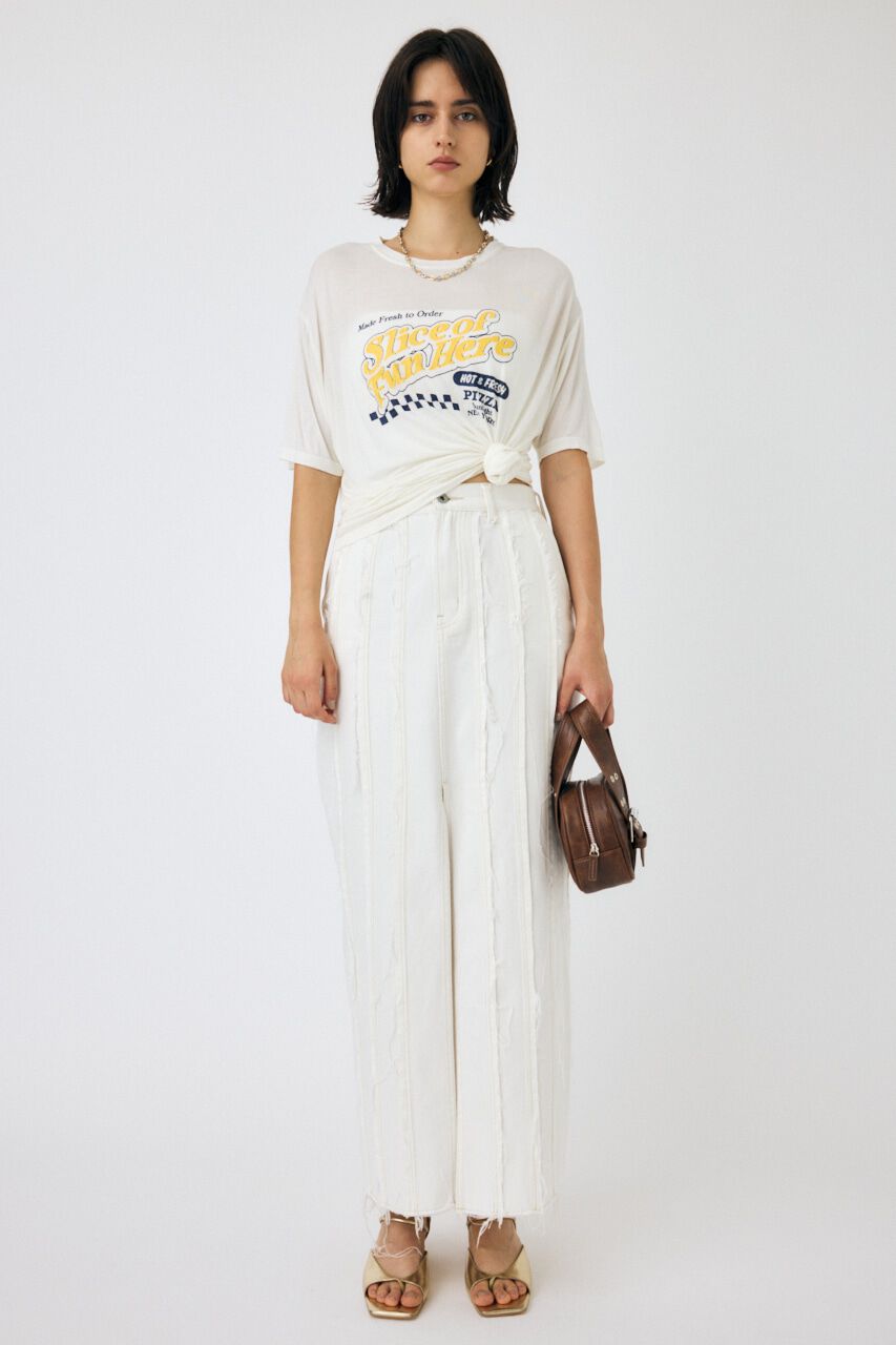 MOUSSY「PIZZA STORE Tシャツ」|Tシャツ・カットソー|