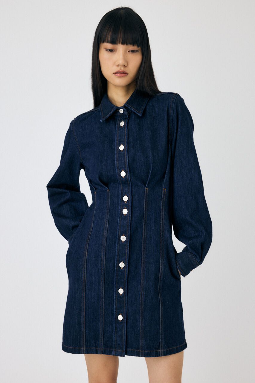 MOUSSY「WAIST TUCK ミニドレス」|ワンピース|