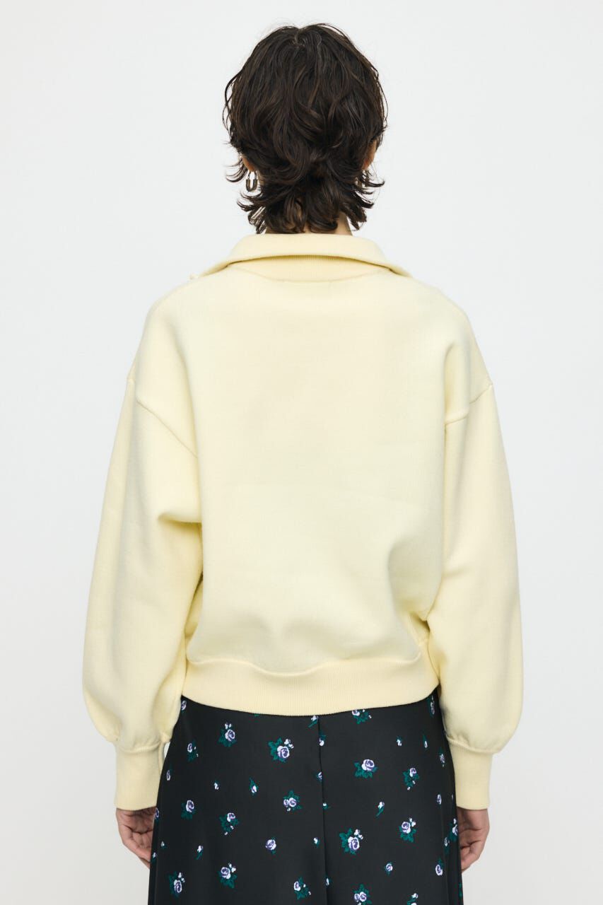 MOUSSY「SWEAT LIKE HALF ZIP ニットトップス」|パーカー|