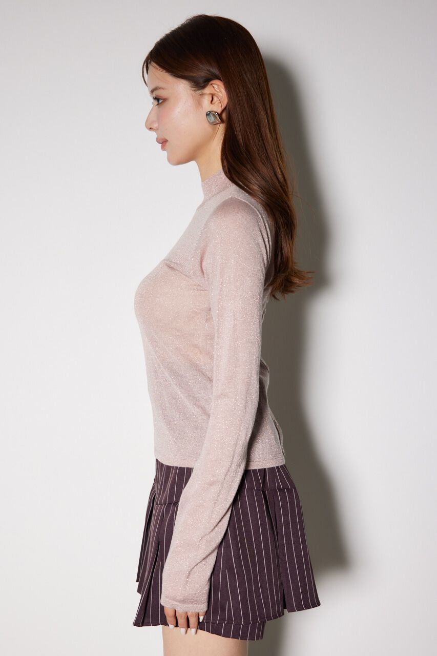 rienda「バックオープンボタンニットトップス」|ニット・セーター|