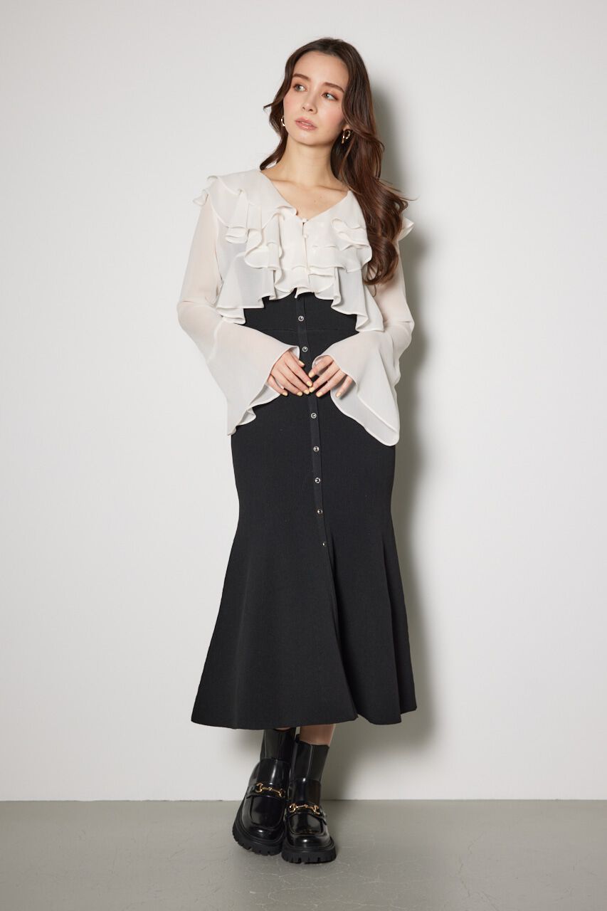 rienda「カーディガンセットニットマーメイドワンピース」|ワンピース|