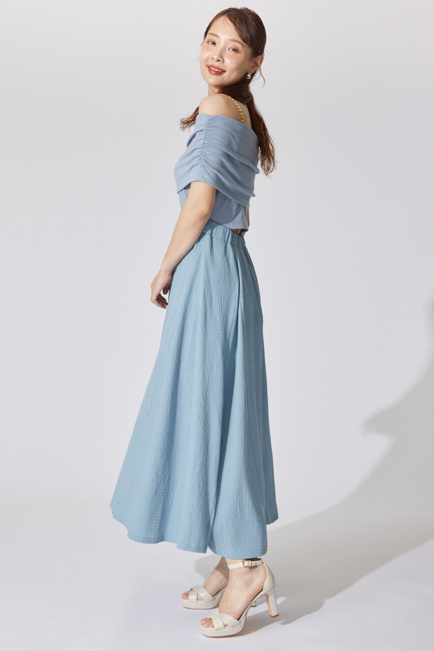 rienda「オフショルカットフレアワンピース」|ワンピース|