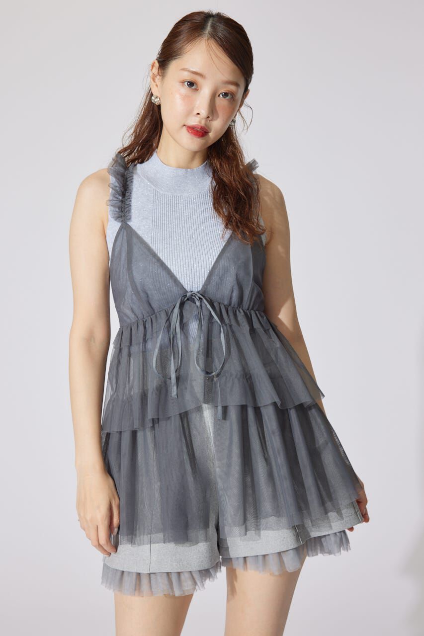 rienda「ボリュームチュールジレ」|シャツ・ブラウス|