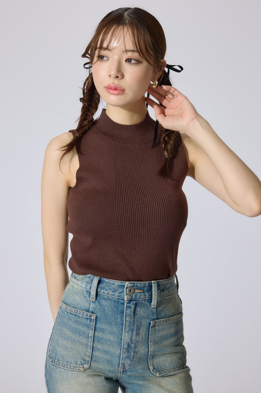 rienda「ウォッシャブルリブタンクトップ」|ニット・セーター|