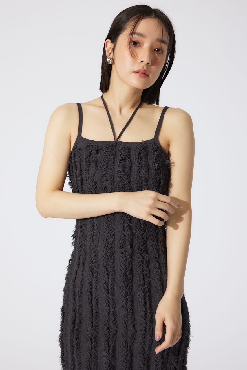 rienda「フリンジタイトニットワンピース」|ワンピース|