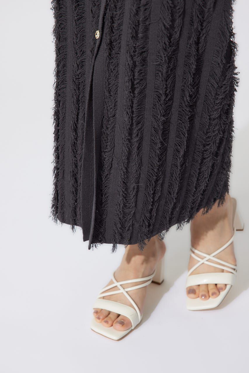 rienda「フリンジタイトニットワンピース」|ワンピース|