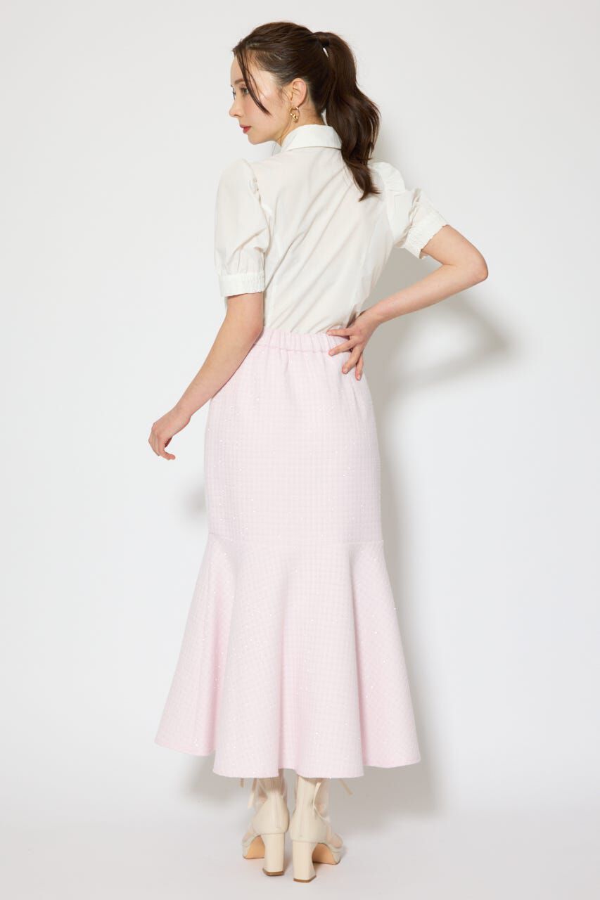 rienda「ラップスリットツイードマーメイドスカート」|スカート|