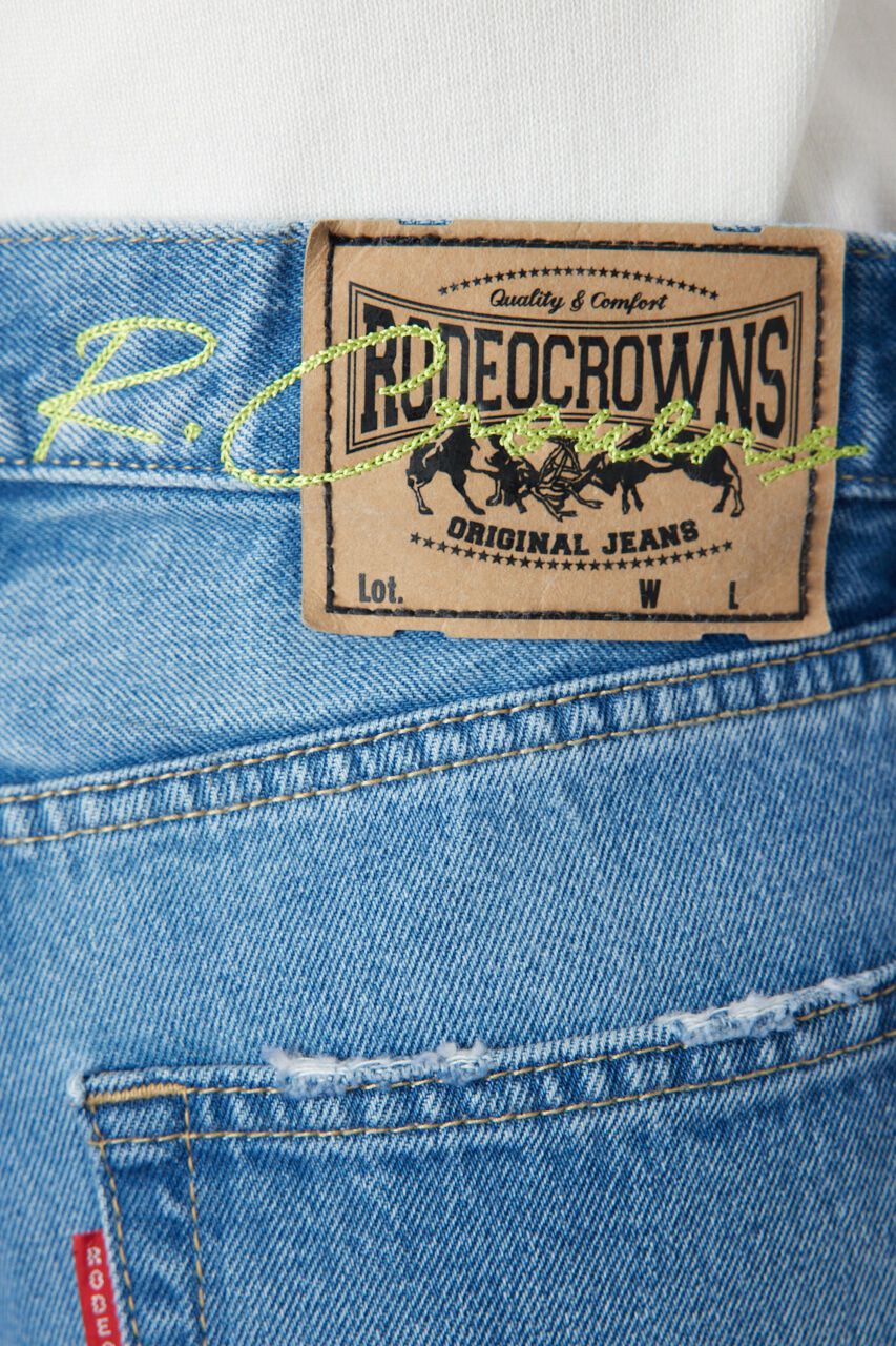 RODEO CROWNS「フレア バギーパンツ」|デニム|