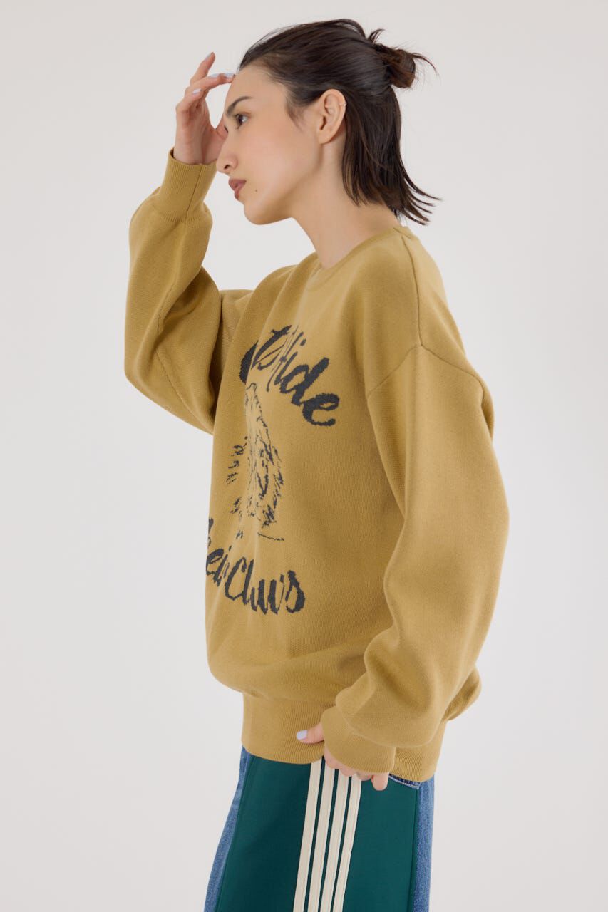 RODEO CROWNS「アニマルジャガードニットトップス」|ニット・セーター|