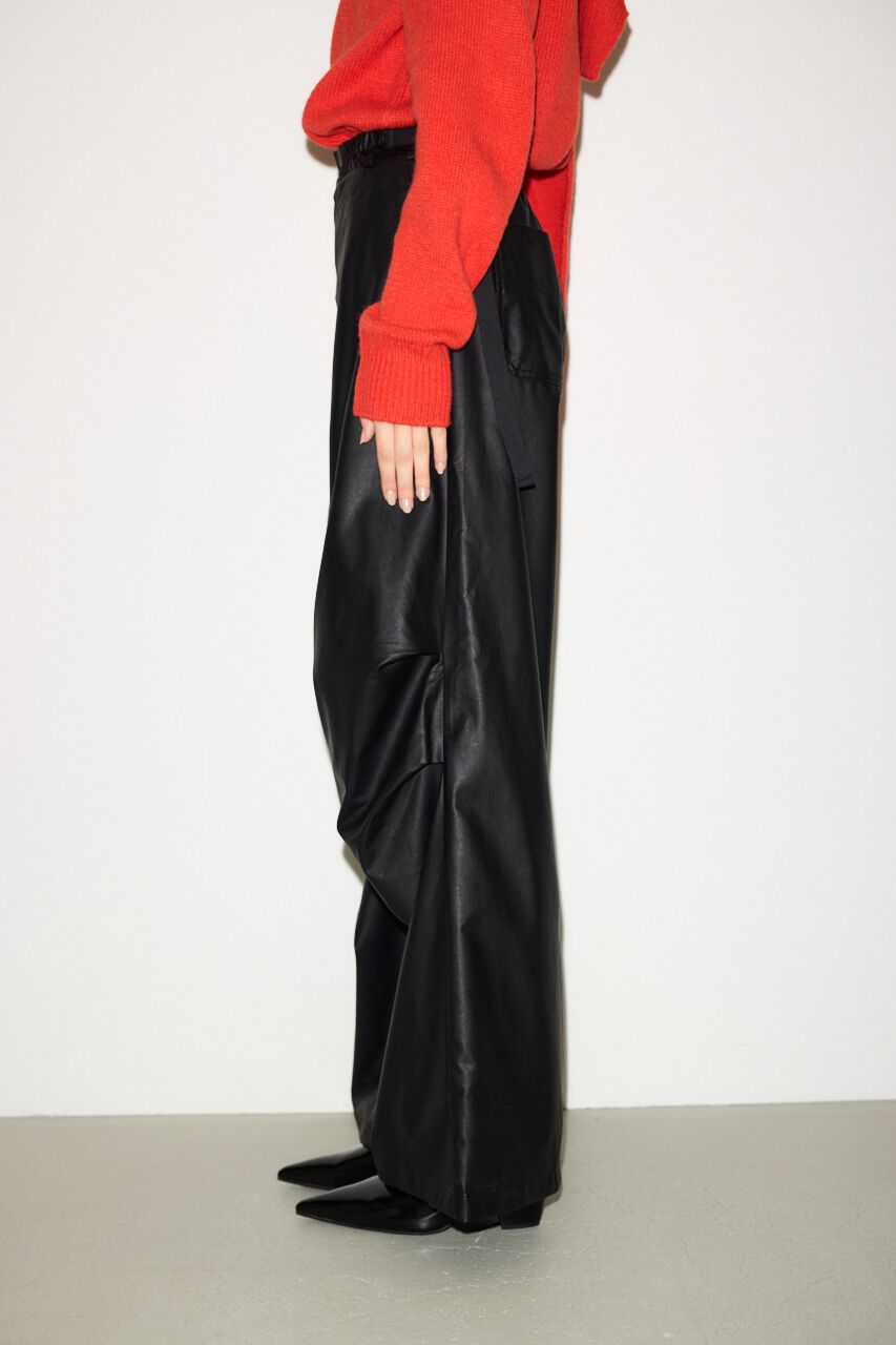 SLY「F／LEATHER LOOSE FLIGHT パンツ」|その他|