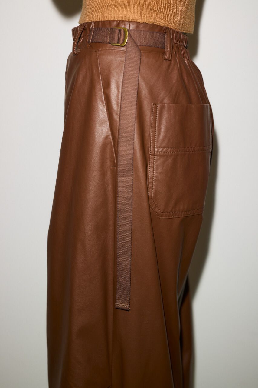 SLY「F／LEATHER LOOSE FLIGHT パンツ」|その他|