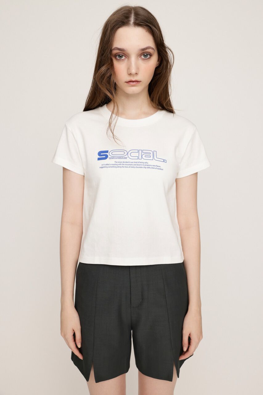 SLY「CREWNECK PRINT Tシャツ」|Tシャツ・カットソー|