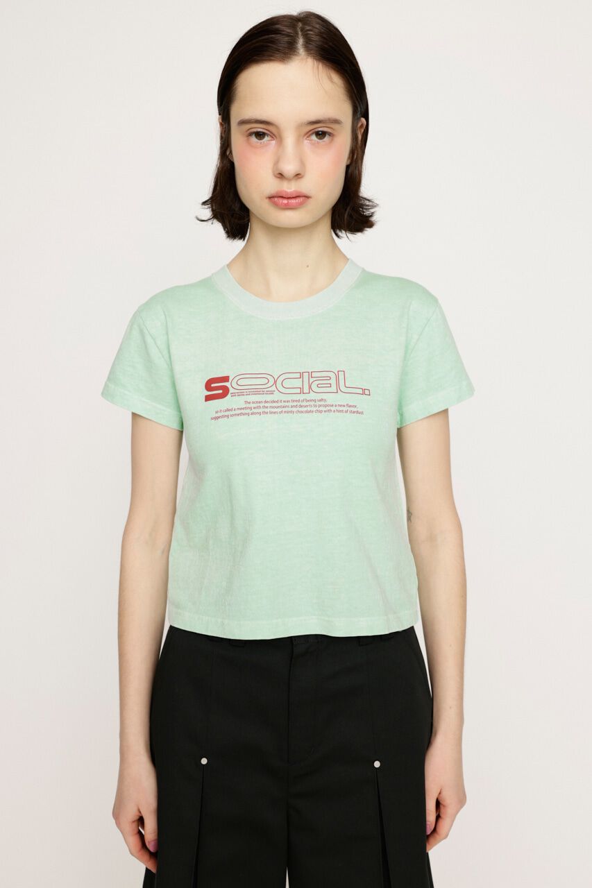 SLY「CREWNECK PRINT Tシャツ」|Tシャツ・カットソー|