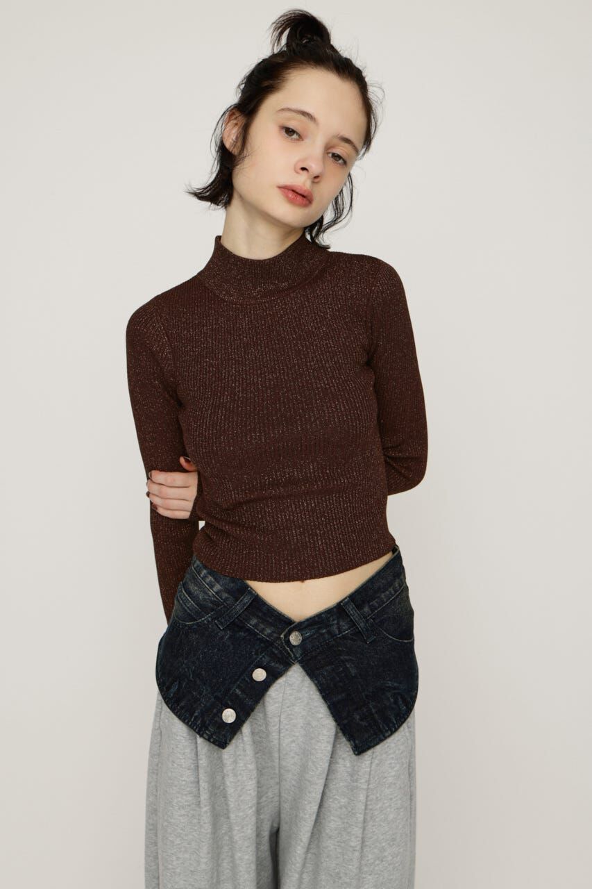 SLY「GLITTER COMPACT トップス」|ニット・セーター|