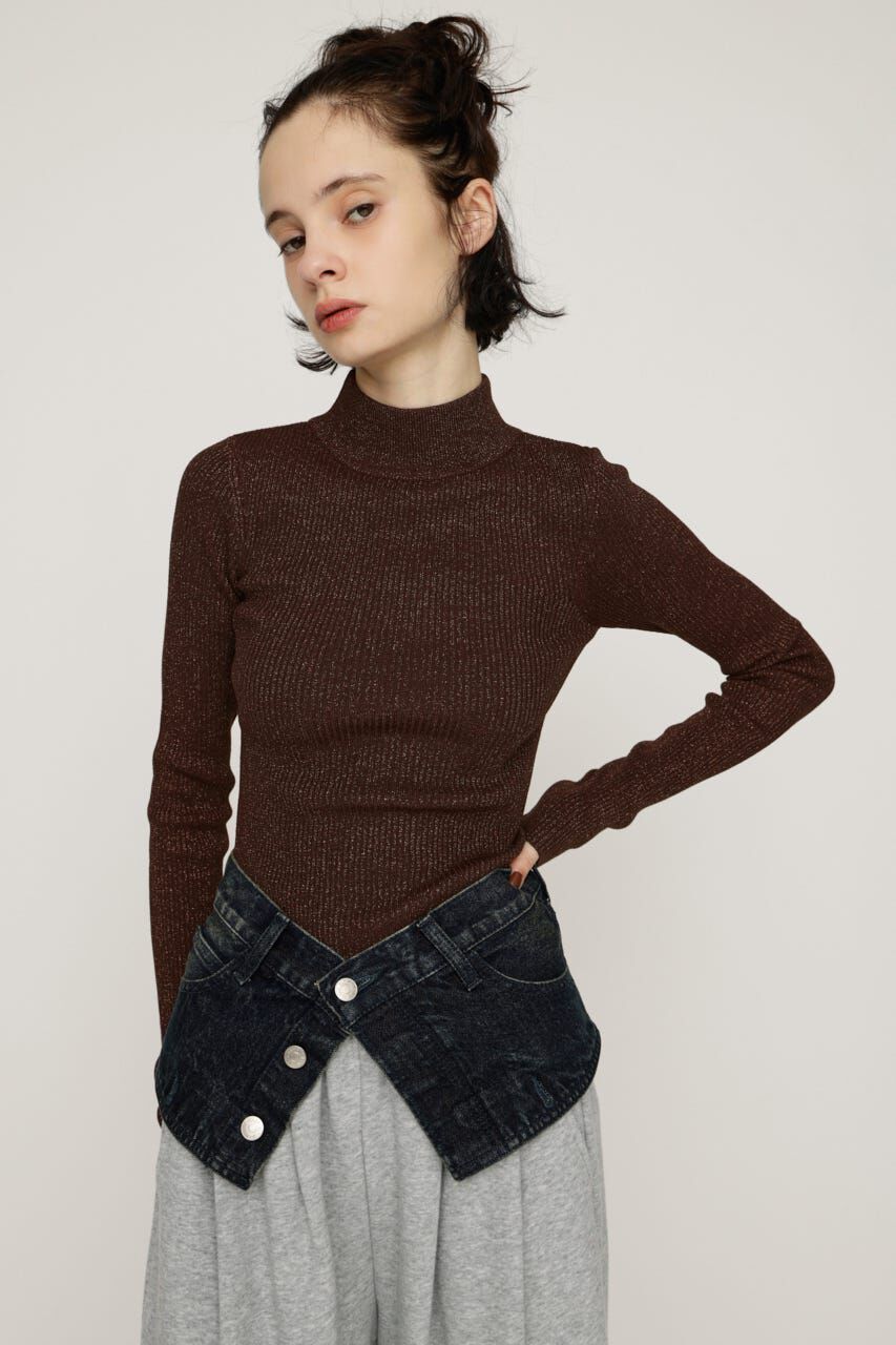 SLY「GLITTER COMPACT トップス」|ニット・セーター|