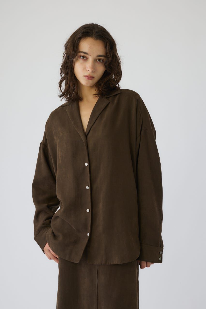 RIM.ARK 「Open collar F/Suede shirt JK」|シャツ・ブラウス|