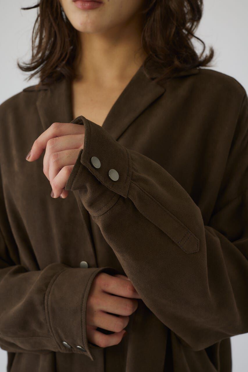 RIM.ARK 「Open collar F/Suede shirt JK」|シャツ・ブラウス|