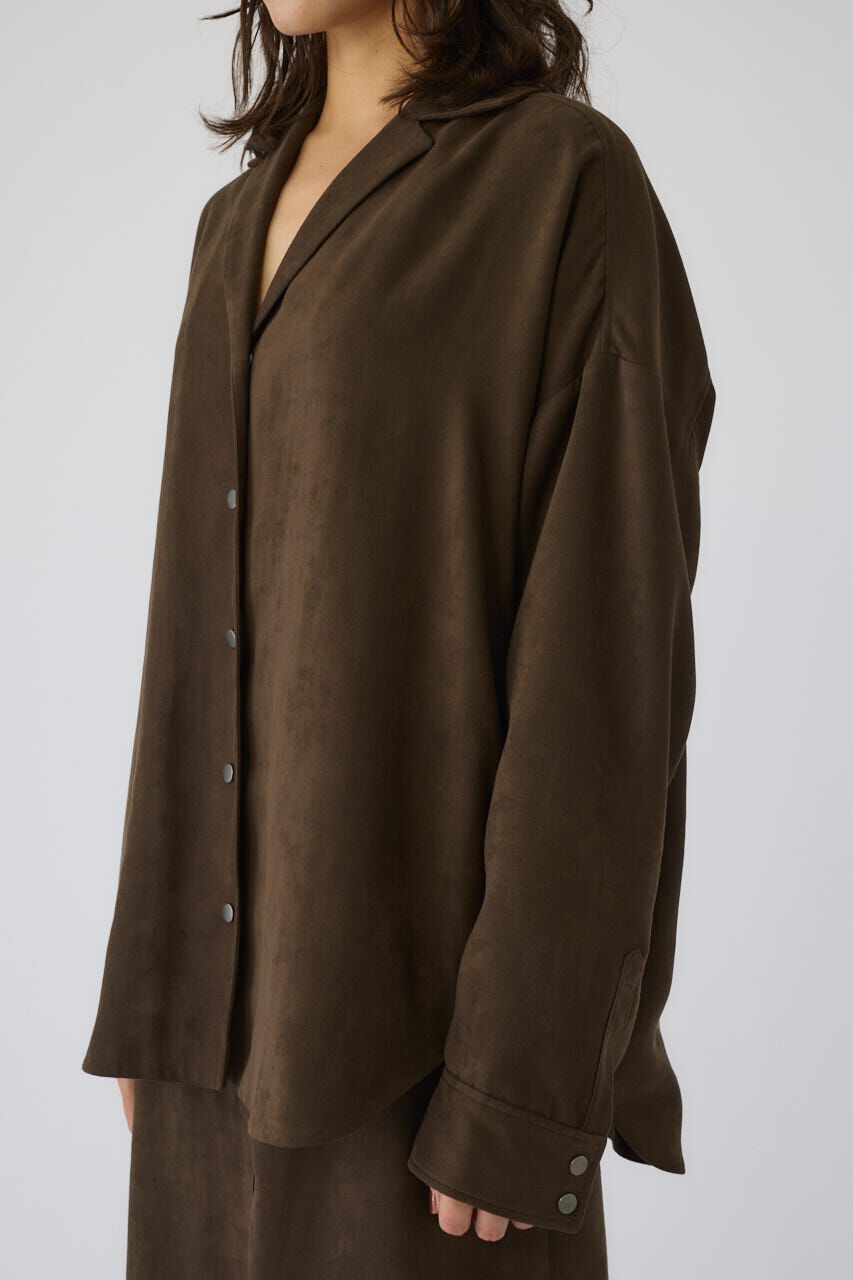 RIM.ARK 「Open collar F/Suede shirt JK」|シャツ・ブラウス|