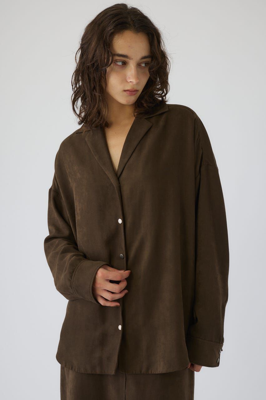 RIM.ARK 「Open collar F/Suede shirt JK」|シャツ・ブラウス|