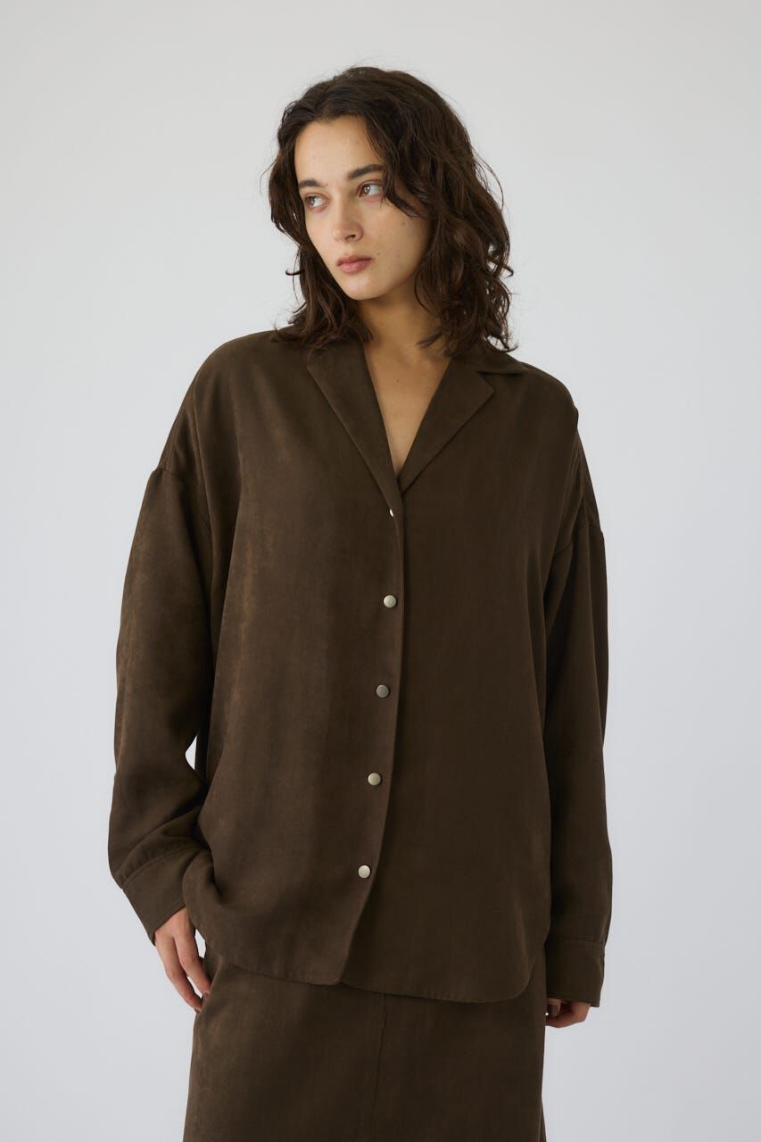 RIM.ARK 「Open collar F/Suede shirt JK」|シャツ・ブラウス|