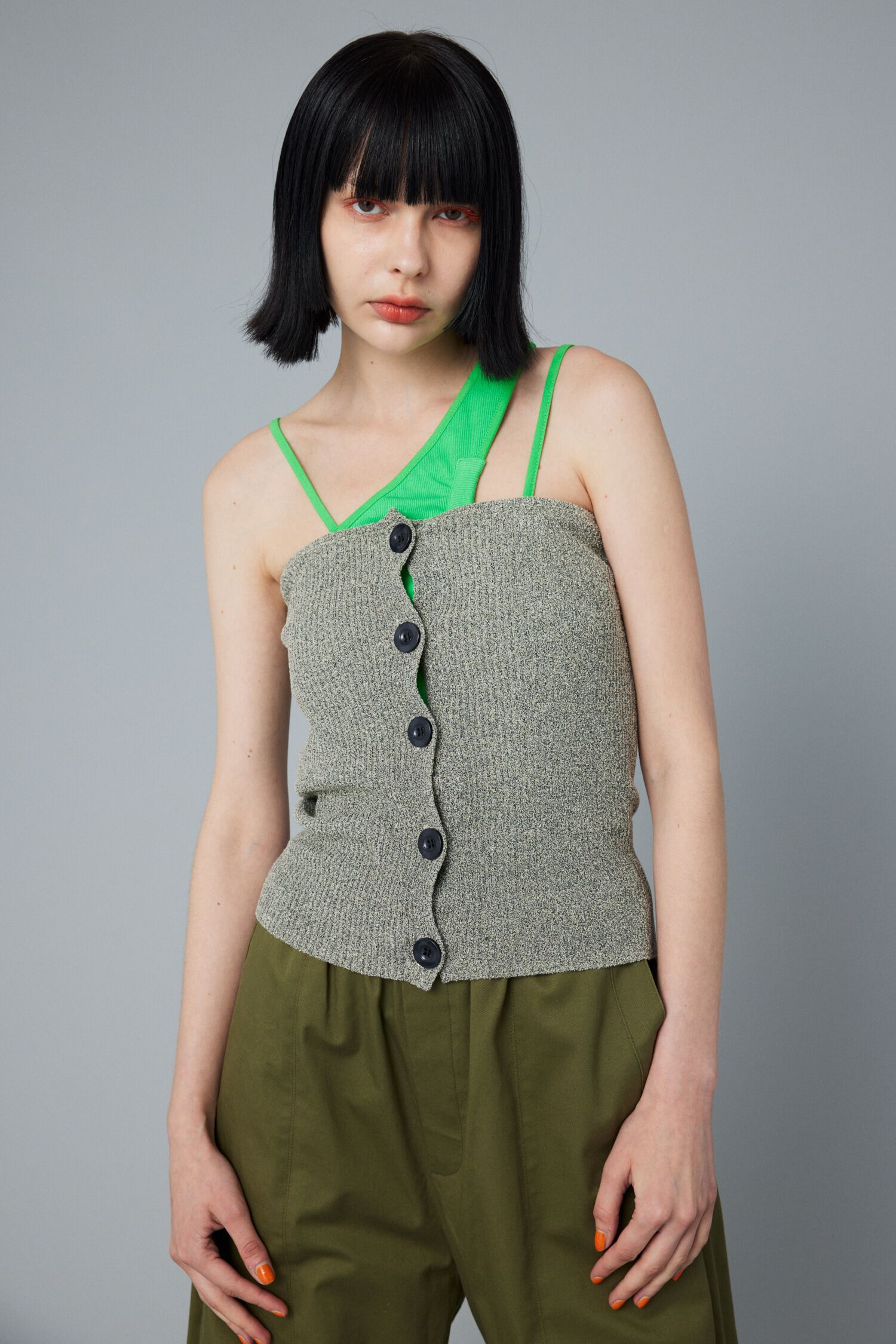 HeRIN.CYE「Many way bustier」|チューブトップ|GRY