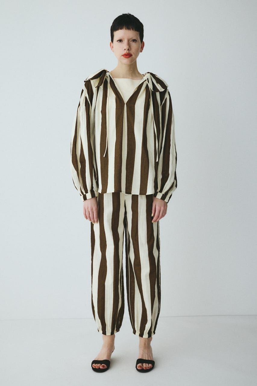 HeRIN.CYE「［予約］Stripe gauze  blouse」|シャツ・ブラウス|