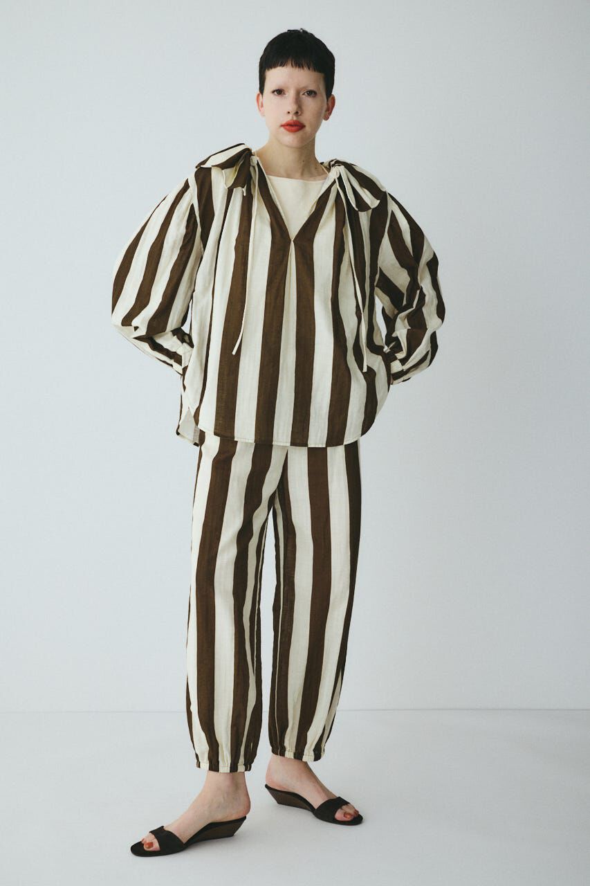 HeRIN.CYE「［予約］Stripe gauze  blouse」|シャツ・ブラウス|