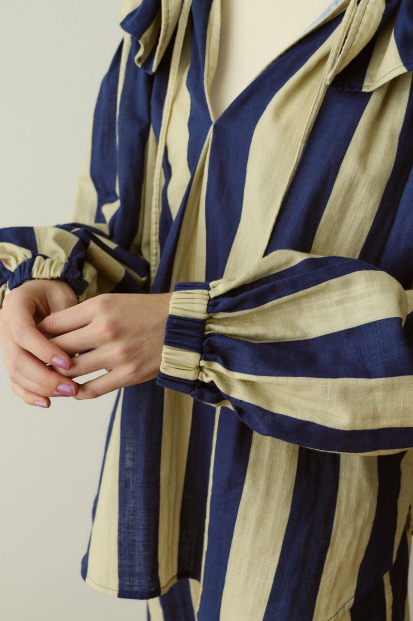 HeRIN.CYE「［予約］Stripe gauze  blouse」|シャツ・ブラウス|