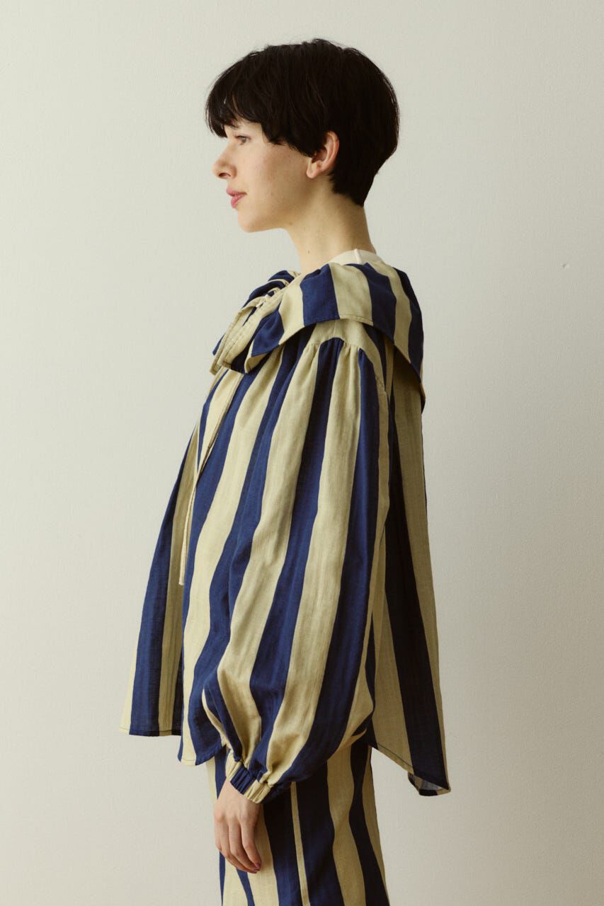HeRIN.CYE「［予約］Stripe gauze  blouse」|シャツ・ブラウス|