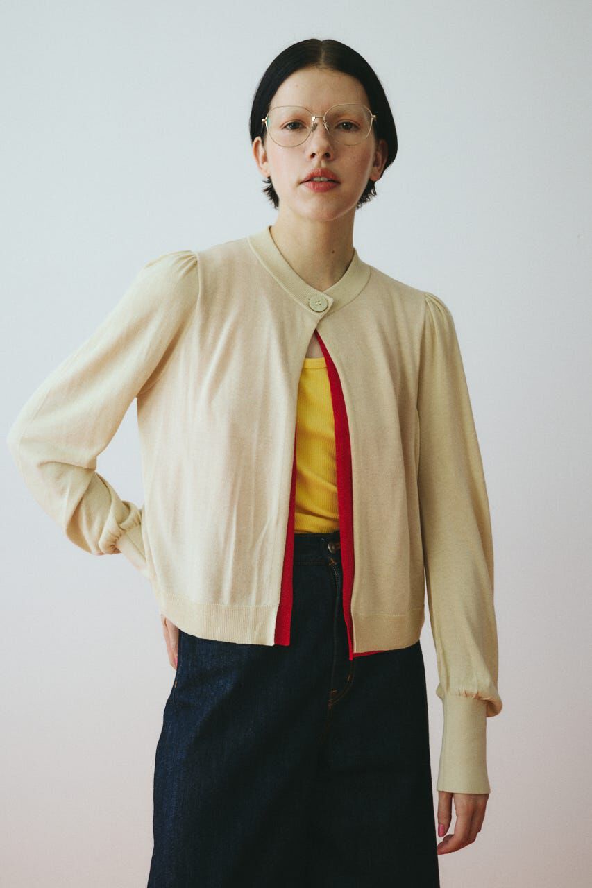 HeRIN.CYE「［予約］layered knit cardigan」|カーディガン|BEG