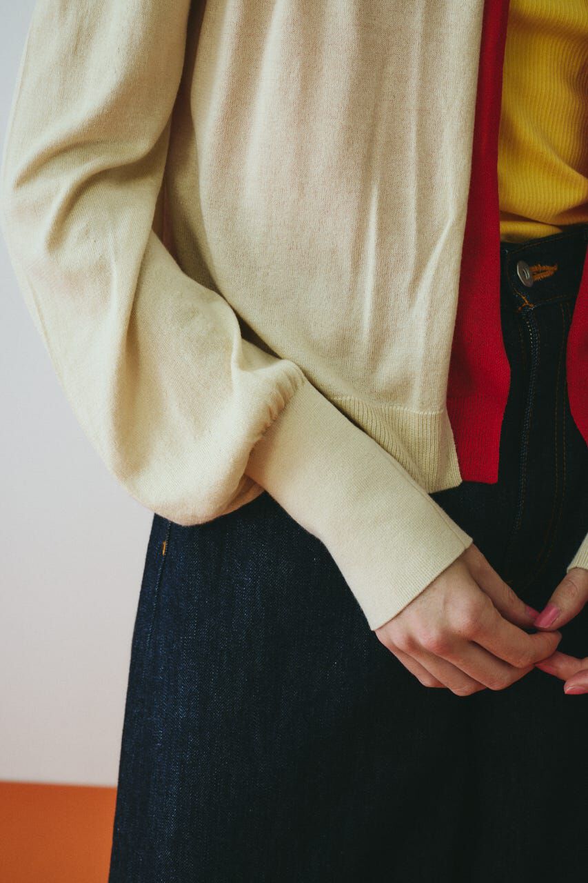 HeRIN.CYE「［予約］layered knit cardigan」|カーディガン|