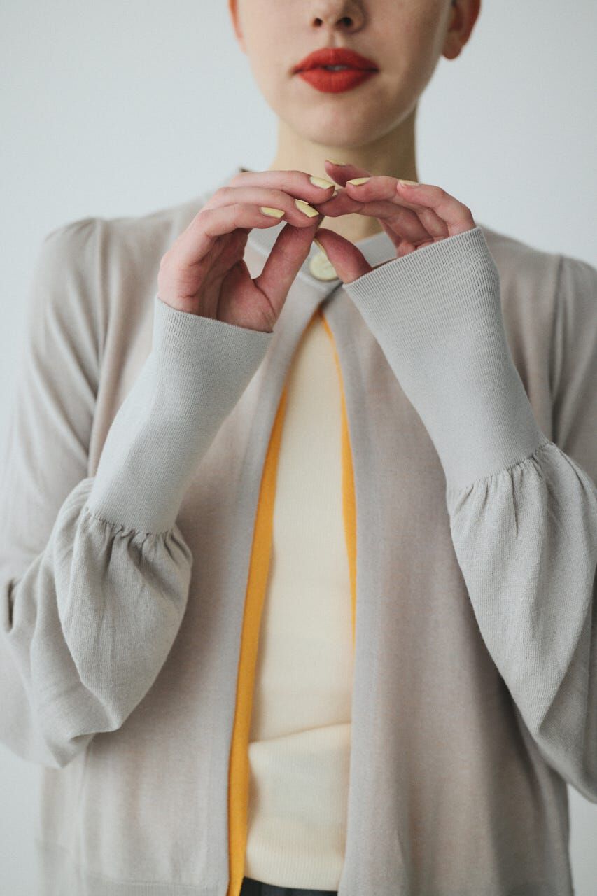 HeRIN.CYE「［予約］layered knit cardigan」|カーディガン|