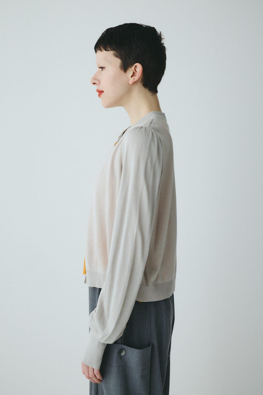 HeRIN.CYE「［予約］layered knit cardigan」|カーディガン|